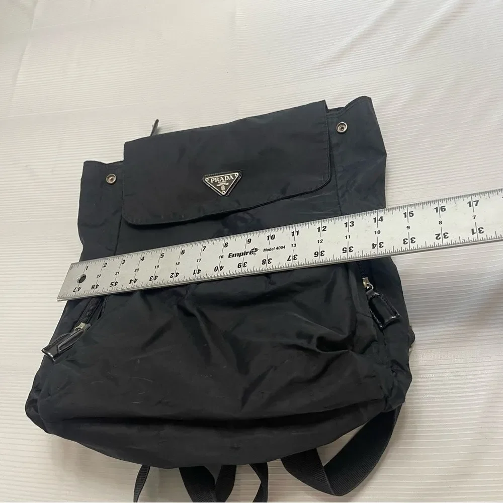 Prada Black Nylon VTG Backpack